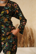 Load image into Gallery viewer, Chintz Black Jacket Co-ord
