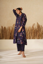 Load image into Gallery viewer, Dragon Fly Blue Kurta Set
