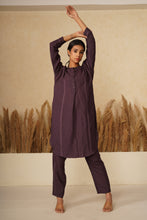 Load image into Gallery viewer, Purple Lakerein Kurta Set
